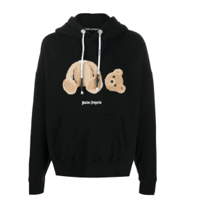 Sudadera Palm Angels Negra TEDDY BEAR Capucha