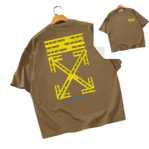 Camiseta Off-White Oversize Marrón