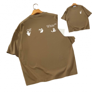 Camiseta Off-White Oversize Marrón