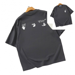Camiseta Off-White Oversize Gris Oscuro