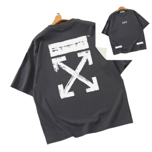 Camiseta Off-White Oversize Gris Oscuro