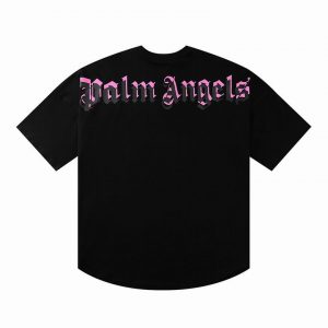 Camiseta Palm Angels Negra y Rosa