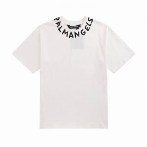 Camiseta Palm Angels Blanca Cuello