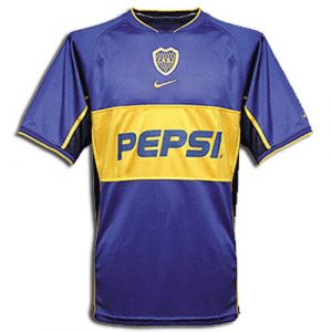 Camiseta Retro Boca Juniors 02/03
