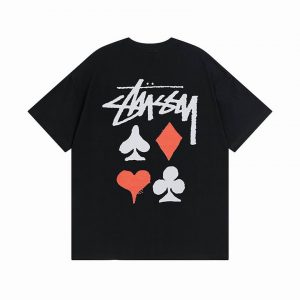 Camiseta STÜSSY Negra POKER