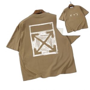 Camiseta Off-White Oversize Marrón